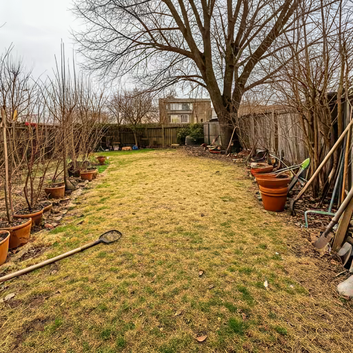 Original yard before landscape design